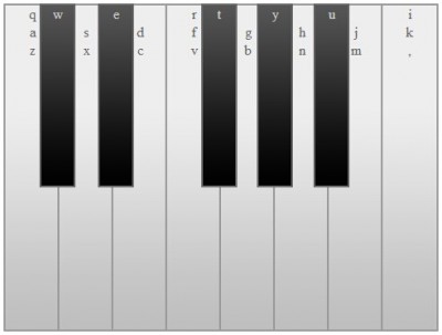 HTML5 piano game