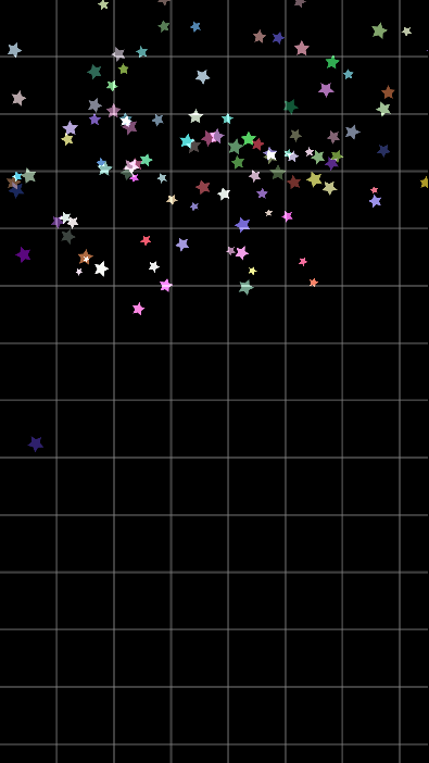 彩色五星飞溅-持续