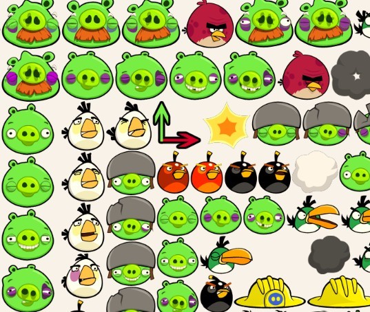 SpriteSheet of Angry Birds (1)