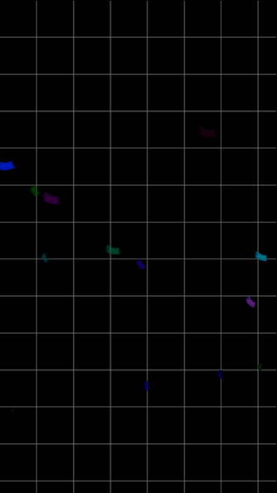 彩带缤纷飘落效果
