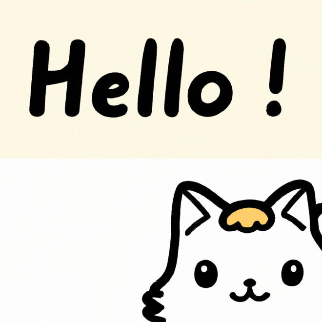 greeting cat