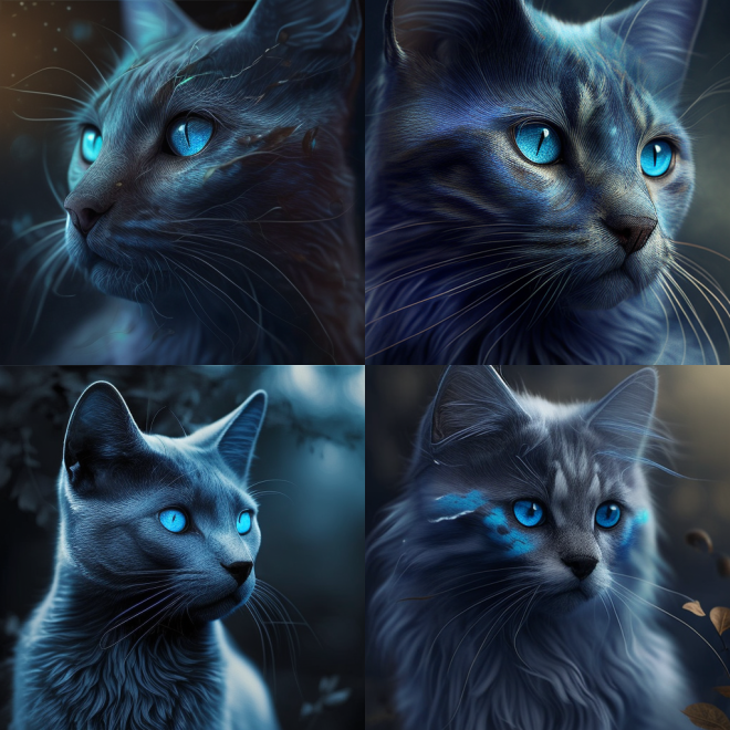 blue cat