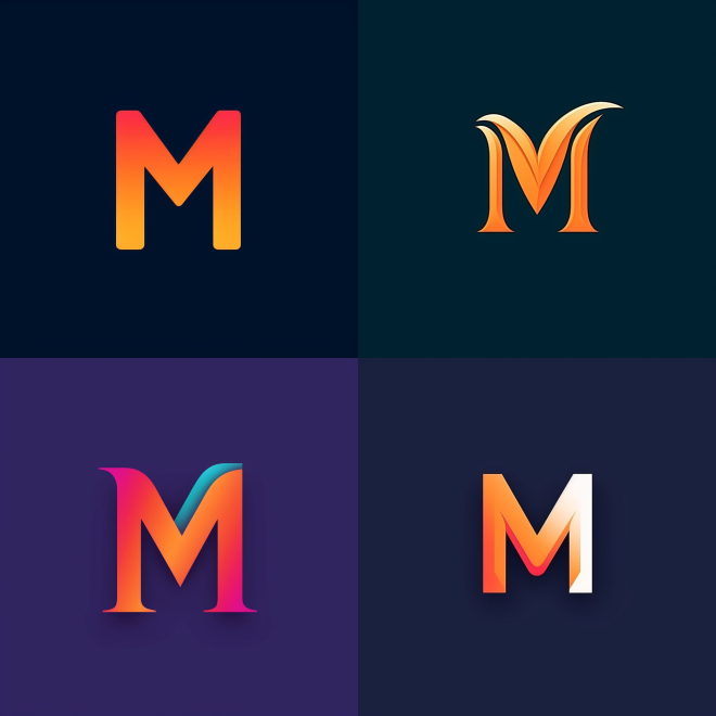 字母M logo