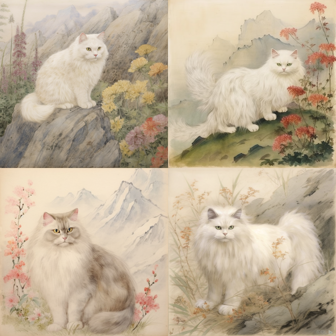 white persian cat