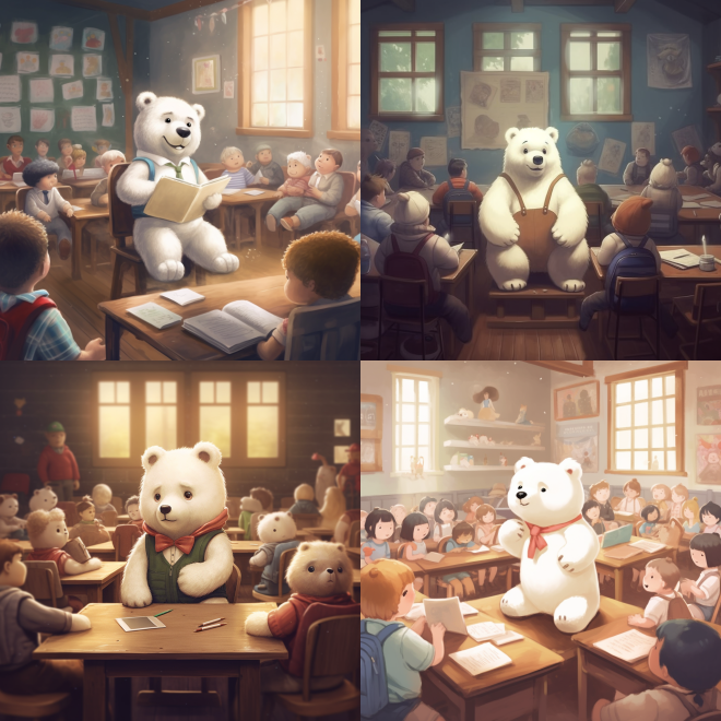 小熊也爱学习