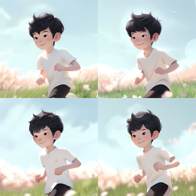 cute boy running V3