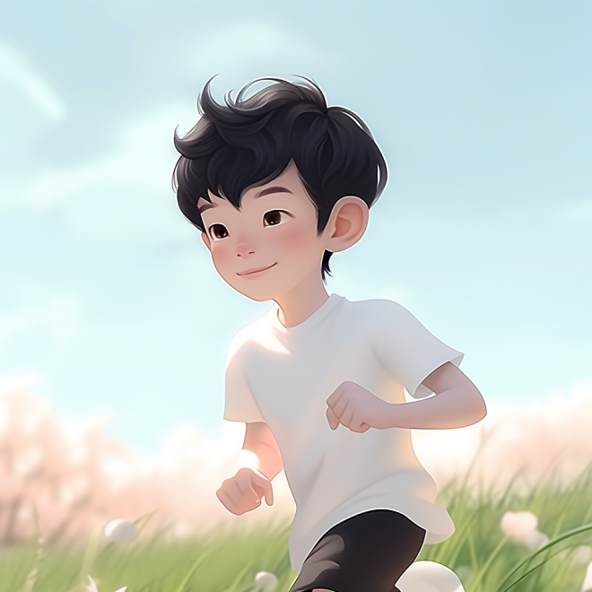 cute boy running V3 U1