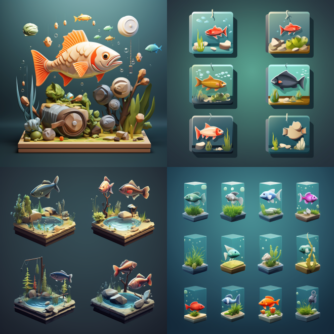 fishing game icons