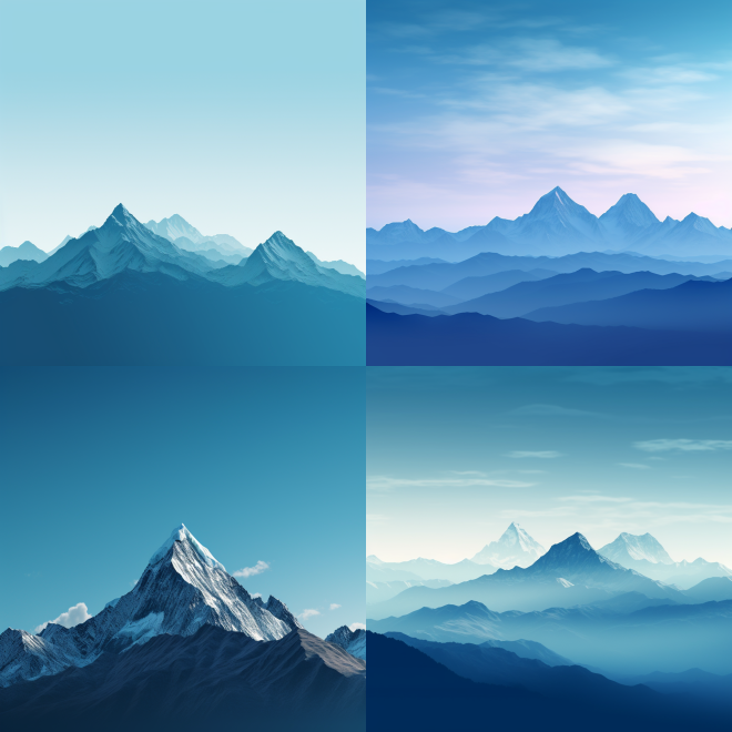 Majestic mountain peaks