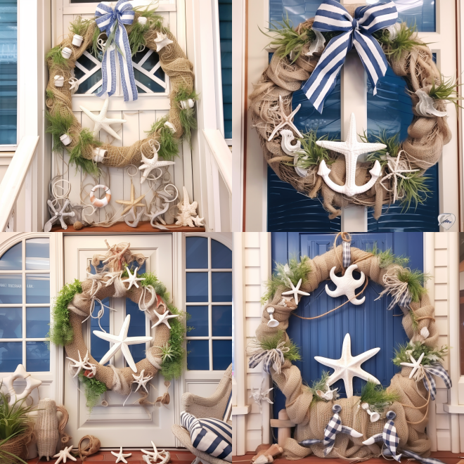 American porch wreath