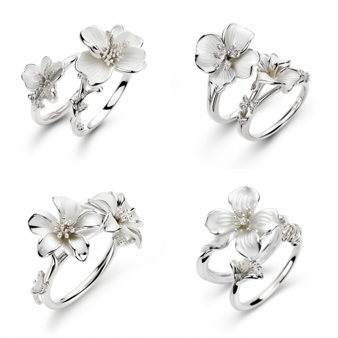 Butterfly Orchid flower jewelry V1
