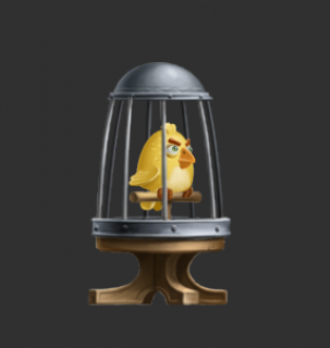 bird in cage