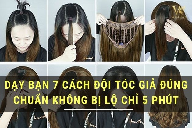 Hướng dẫn cách đội tóc giả đơn giản nhất